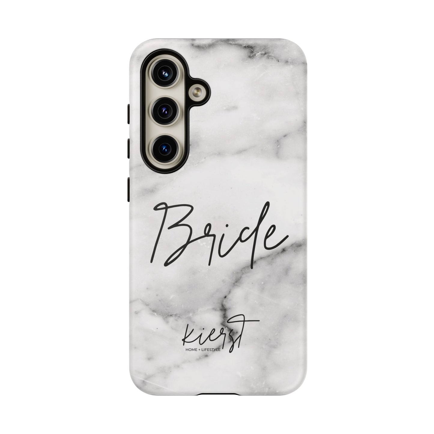 Bride Lived-In White and Grey Marble Samsung Galaxy Phone Case