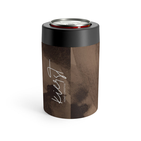 Brown Abstract Can Holder