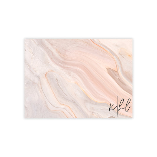 Blush Swirl Marble Post-it® Note Pad | Soft Pink Marble-Inspired Sticky Notes for Chic Desks