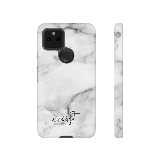 Lived-In White and Grey Marble Google Pixel Case | Elevated Essentials For Everyday
