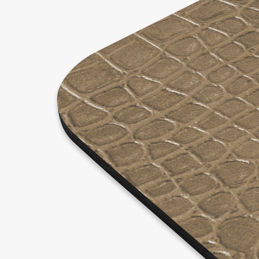 Tan Alligator Print Mouse Pad | Classic Texture Meets Modern Function