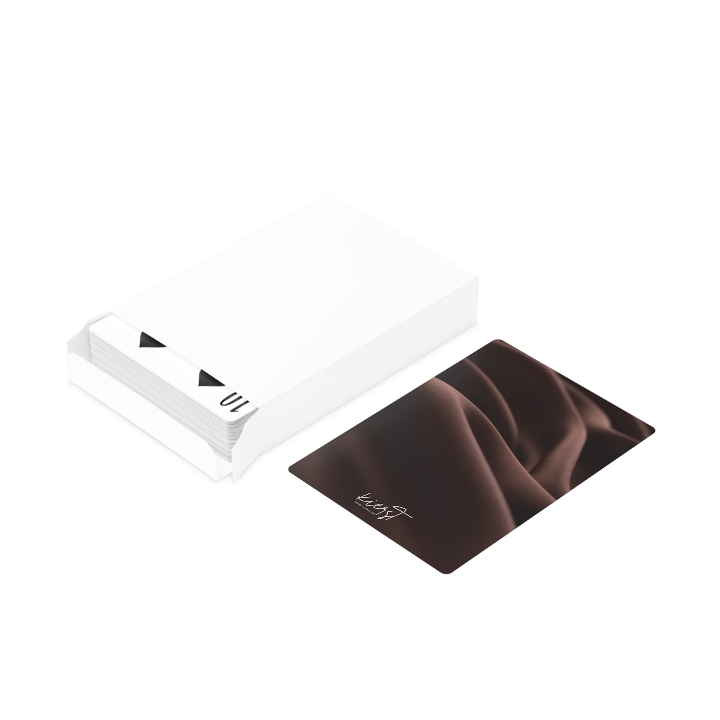 Chocolate Silk Printed Poker Playing Cards