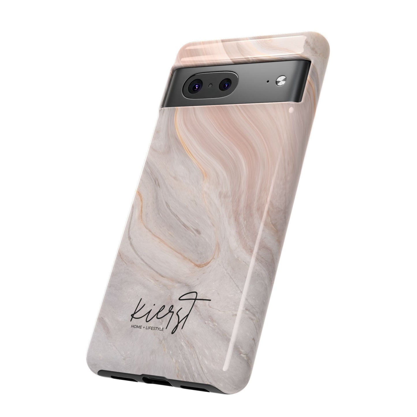 Blush Swirl Marble Google Pixel Phone Case | Soft Movement Meets Curated Luxury