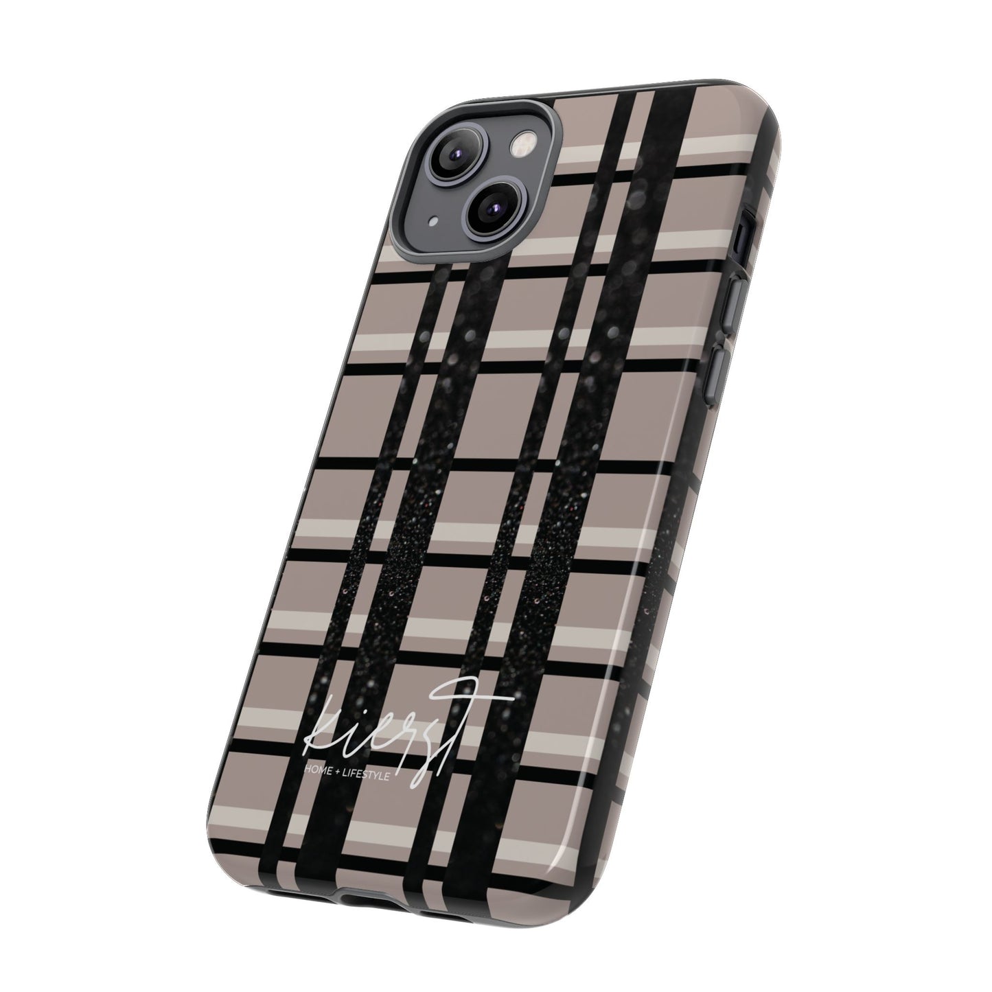 Elevated Neutrals Plaid iPhone Case | Classic Pattern, Modern Contrast