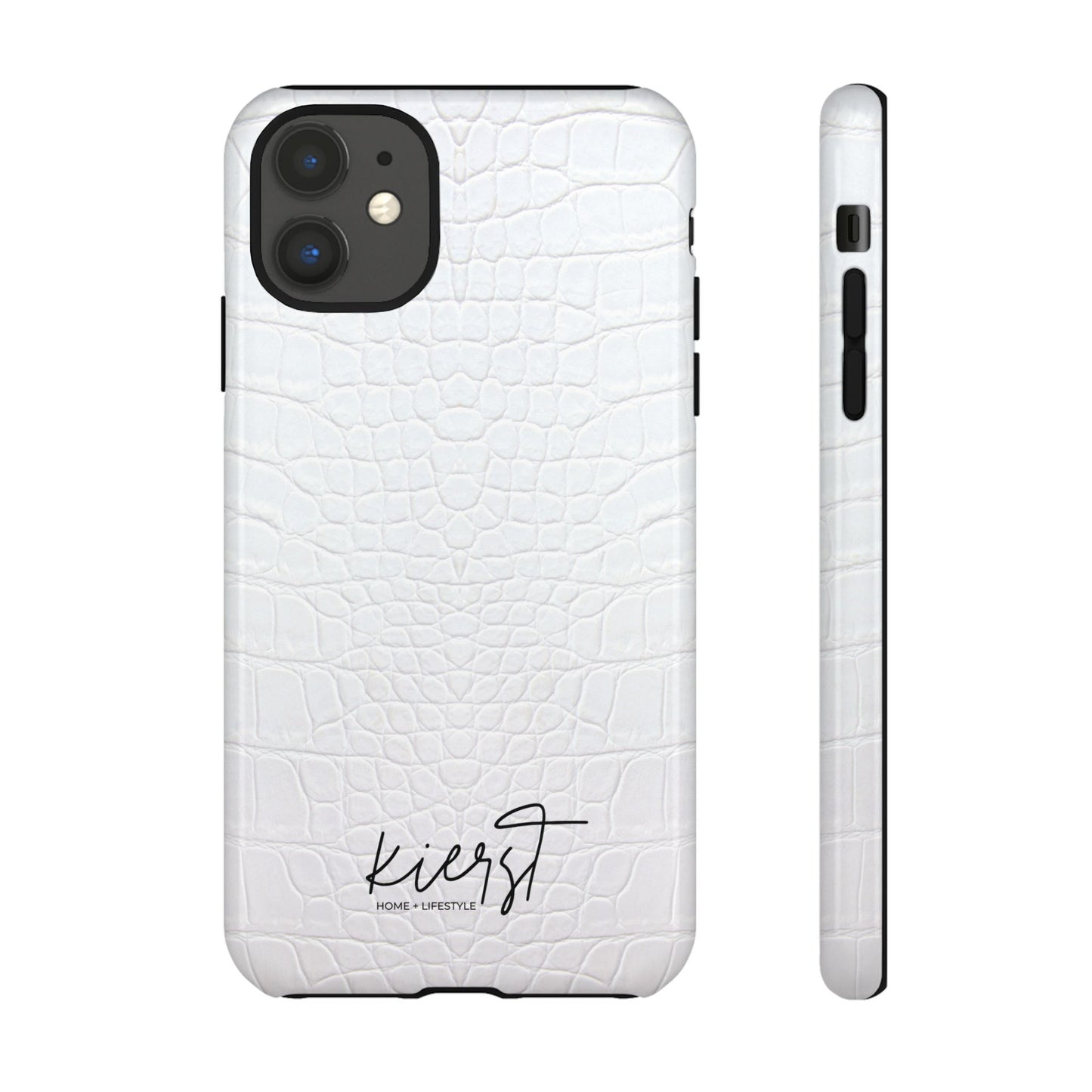 White Alligator iPhone Case | Minimal, Crisp, and Effortlessly Elevated