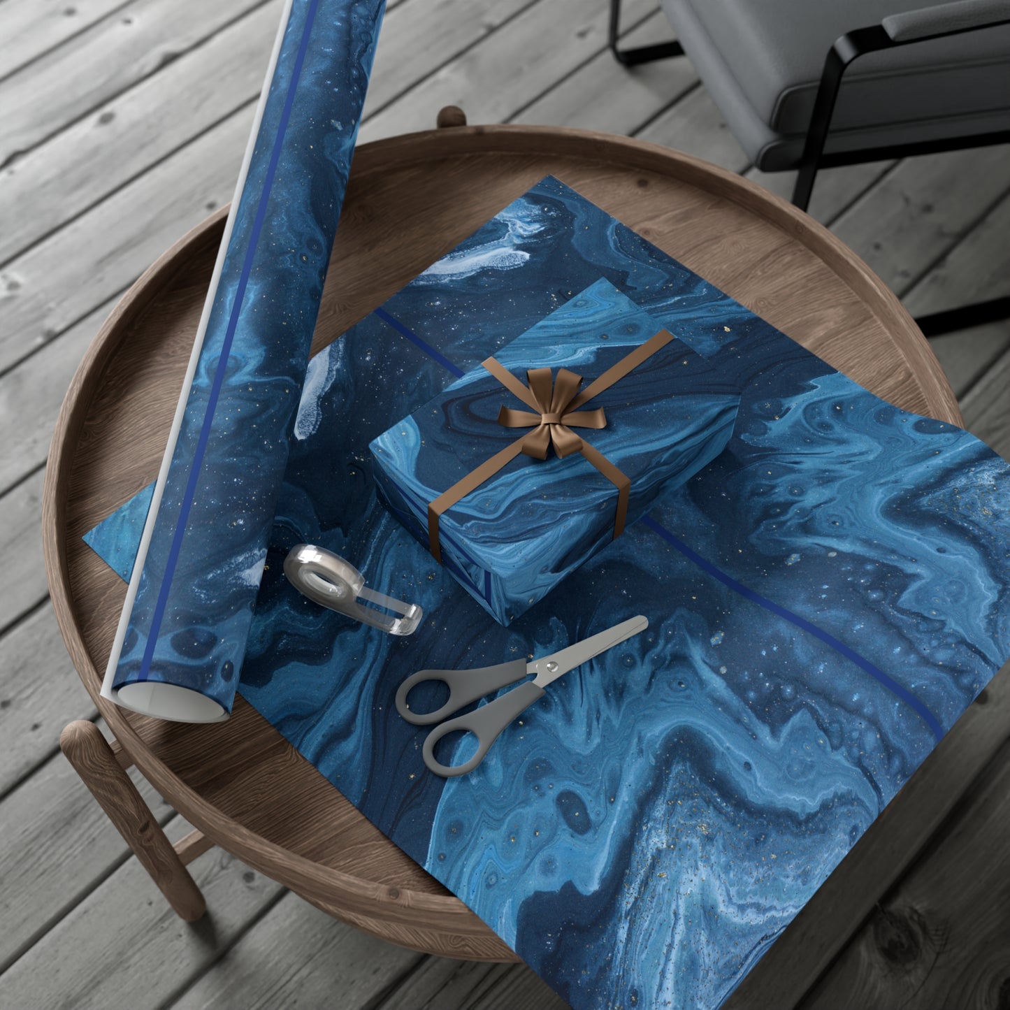 Blue Marble Gift Wrapping Paper
