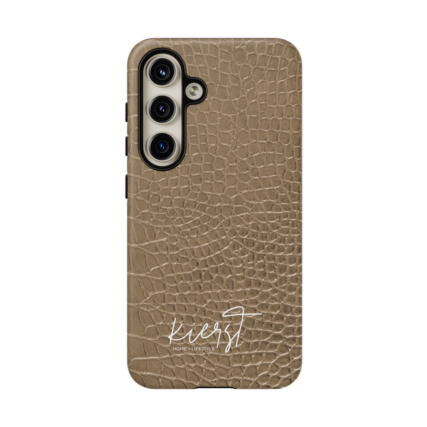 Tan Alligator Print Samsung Galaxy Phone Case | Subtle Statement, Everyday Style