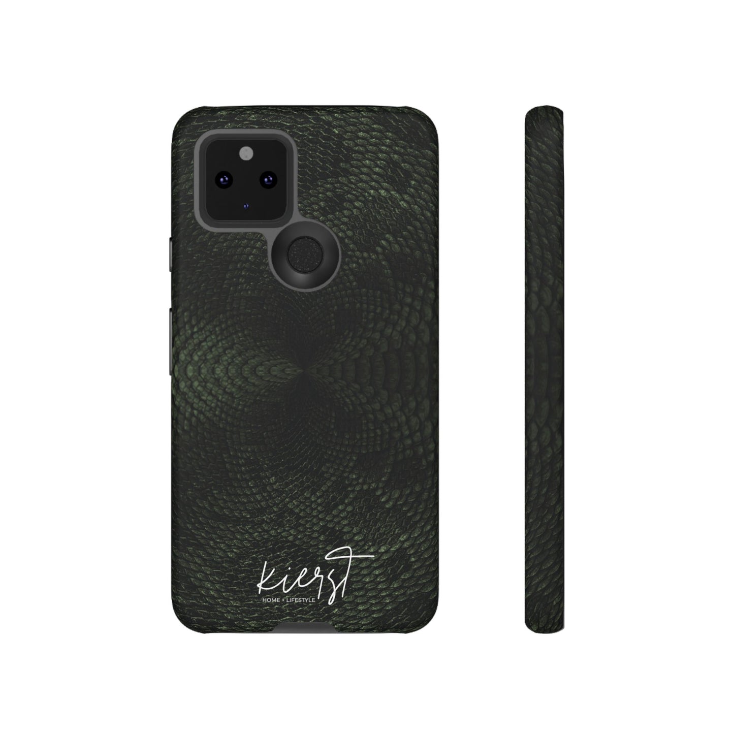 Deep Rich Green Snake Print Google Pixel Case | Bold. Luxe. Unapologetic.
