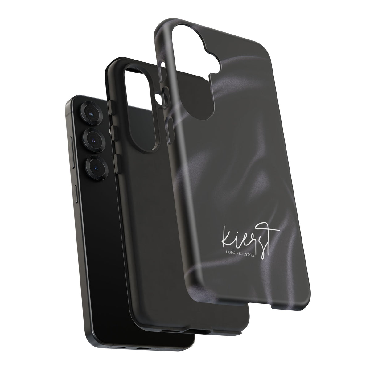 Black Silk Print Samsung Galaxy Phone Case