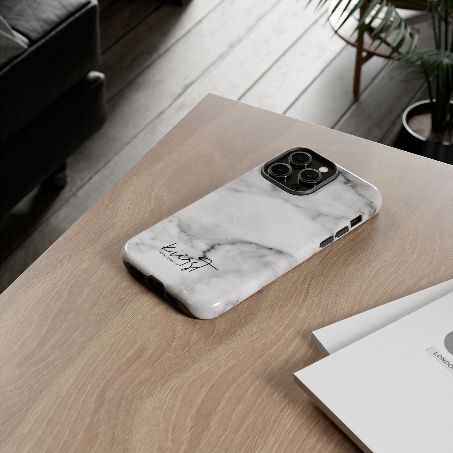 Lived-In White and Grey Marble iPhone Case | Curated Calm, Captured in Marble