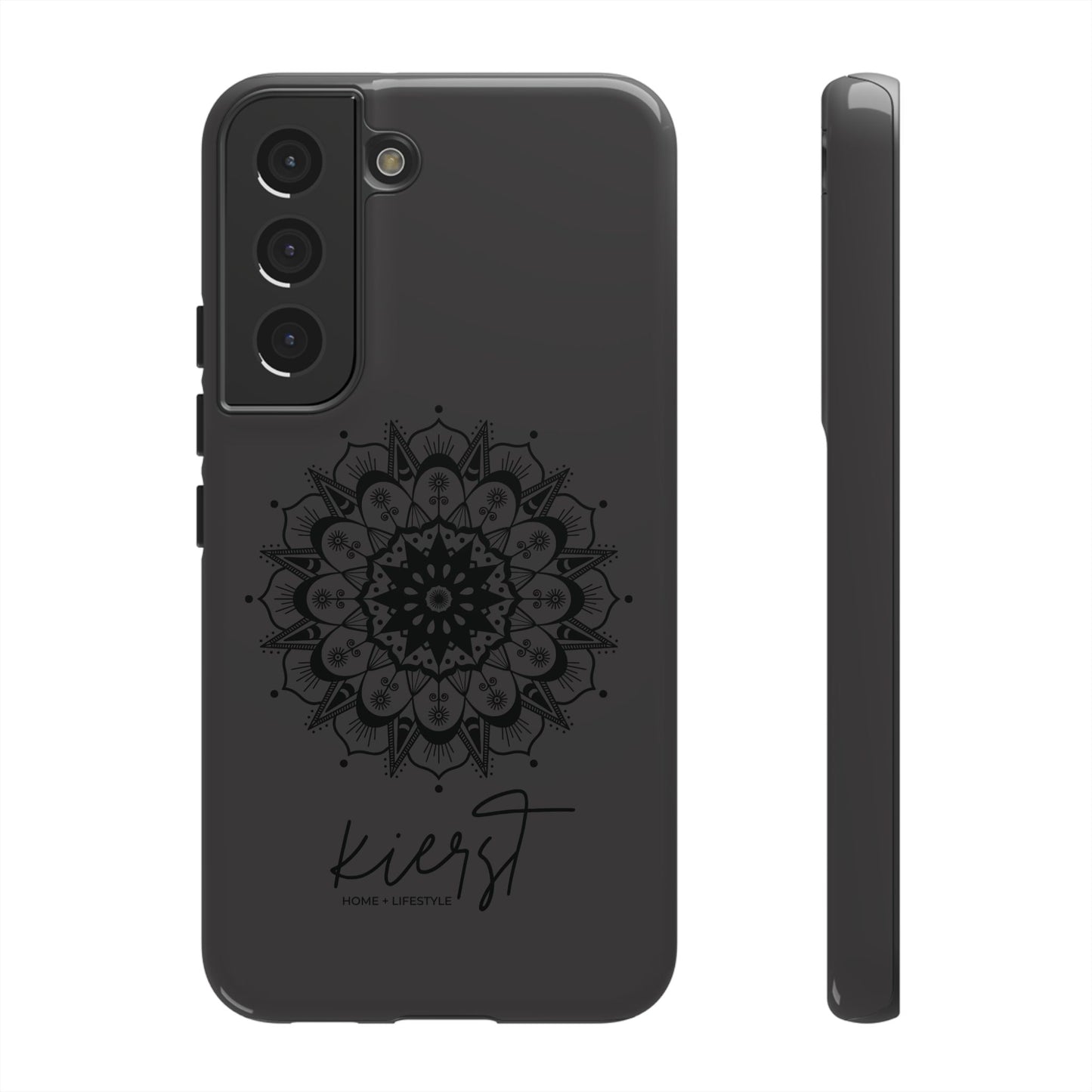 Black Mandala Samsung Galaxy Phone Case | Elevated Symmetry, Timeless Energy