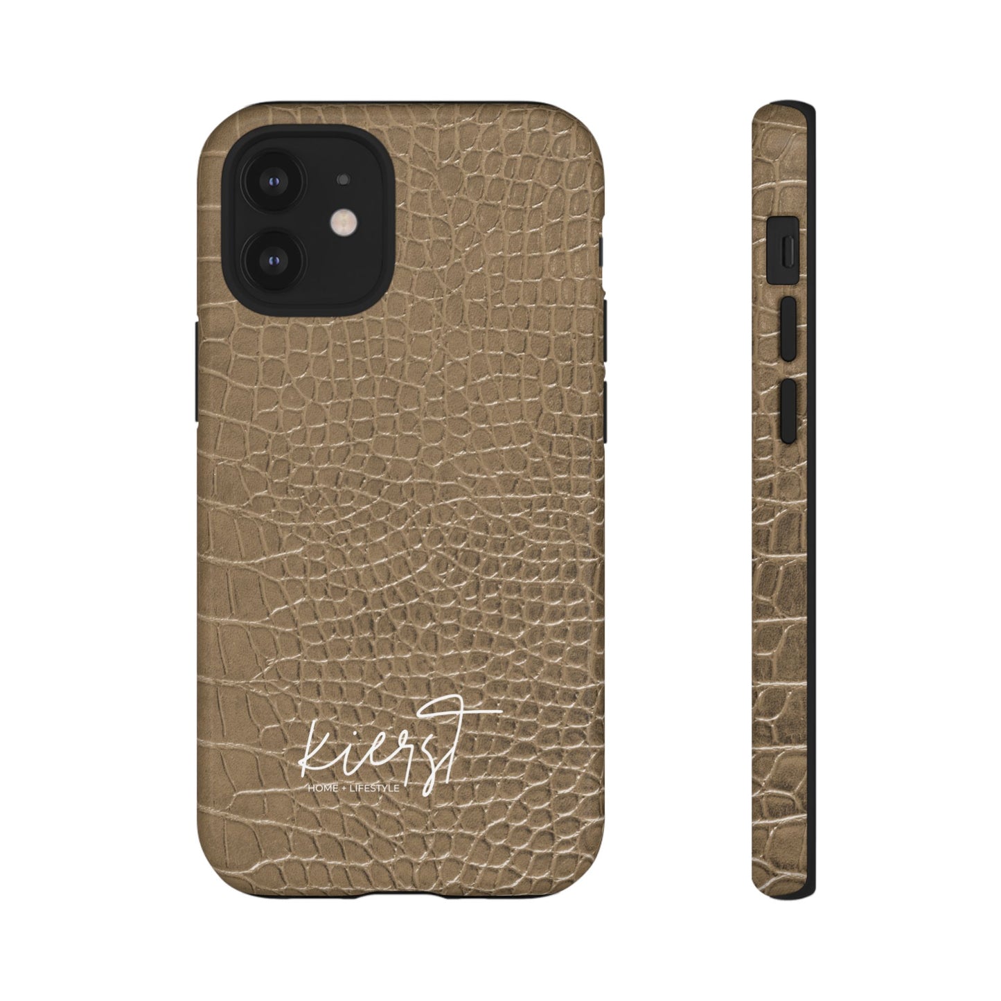 Tan Alligator Print iPhone Case | Elevated texture meets everyday ease