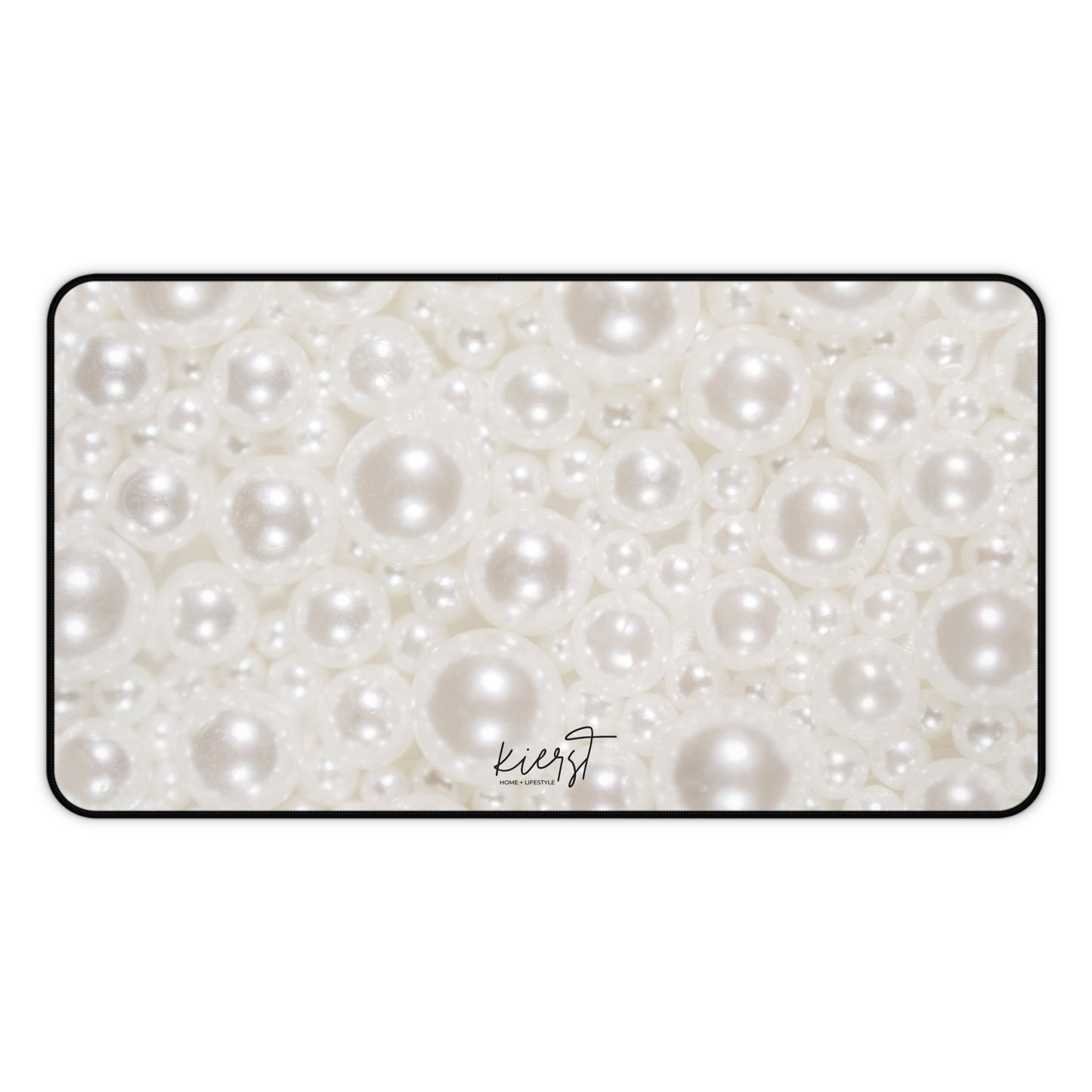 Various Pearls Desk Mat | Luxe-Inspired Workspace Accent