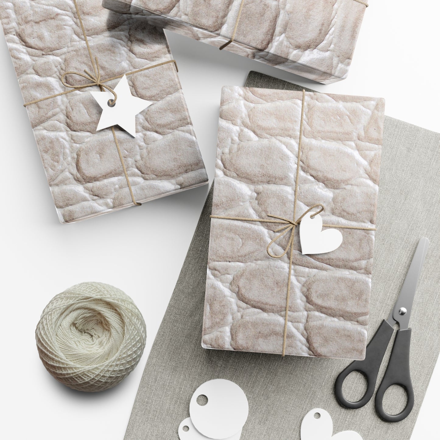 Cream Reptile Gift Wrapping Paper