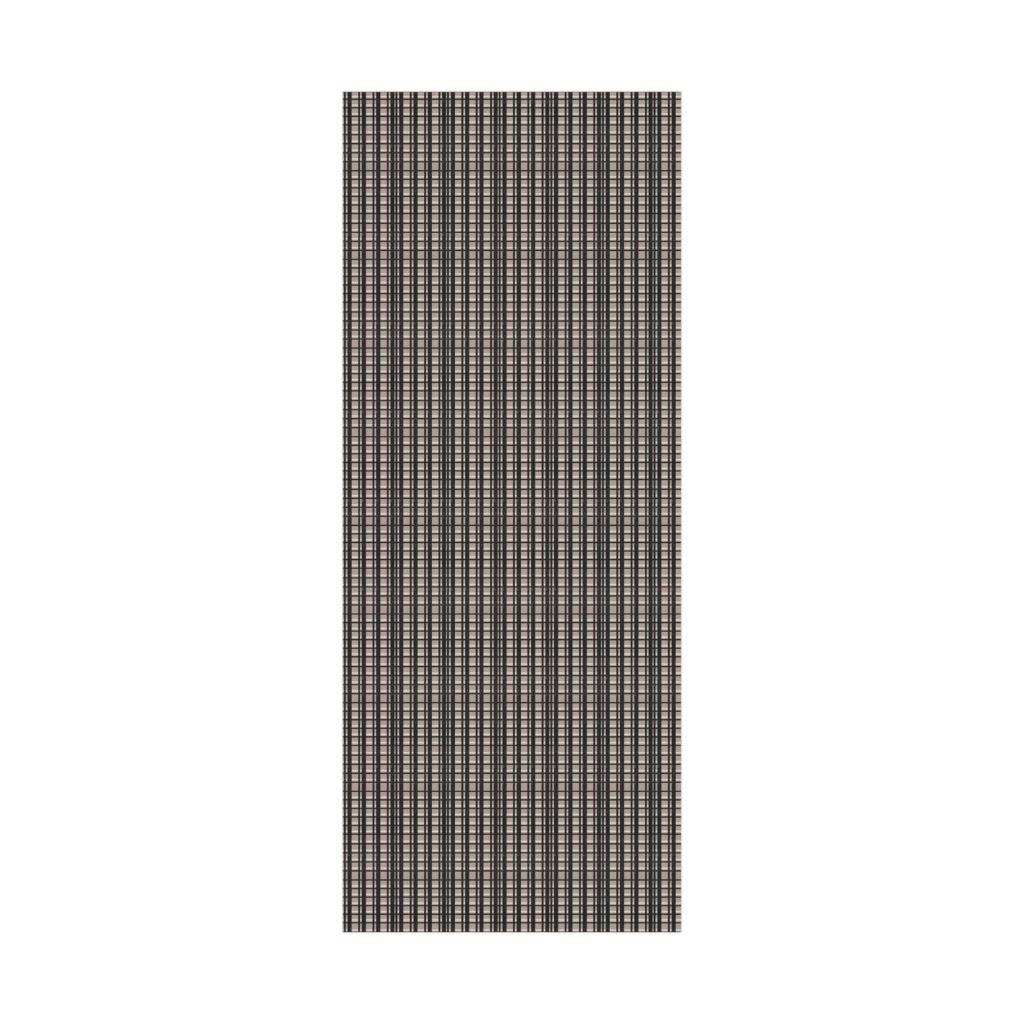 Modern Plaid Gift Wrapping Paper – Taupe, Black & Subtle Glitter Print