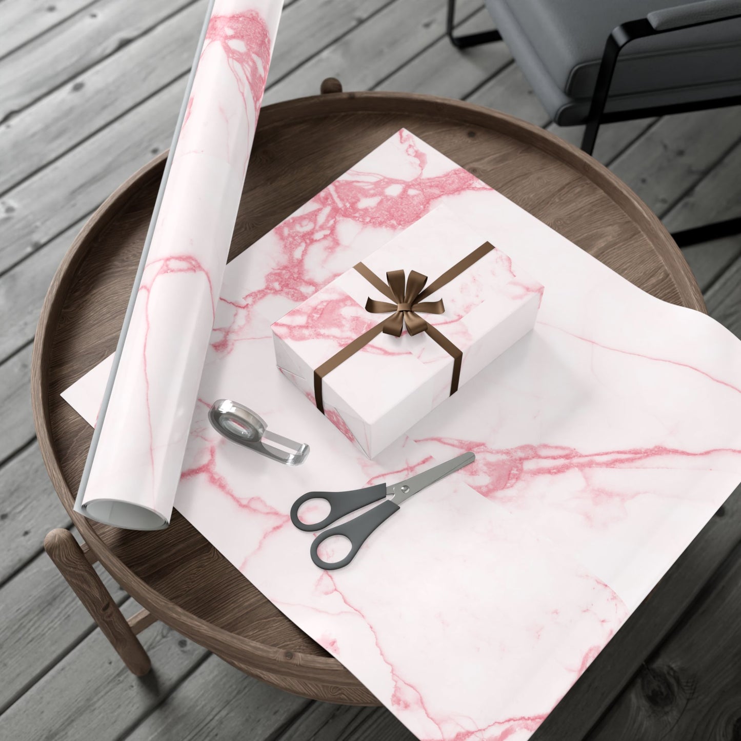 Pink Marble Wrapping Paper