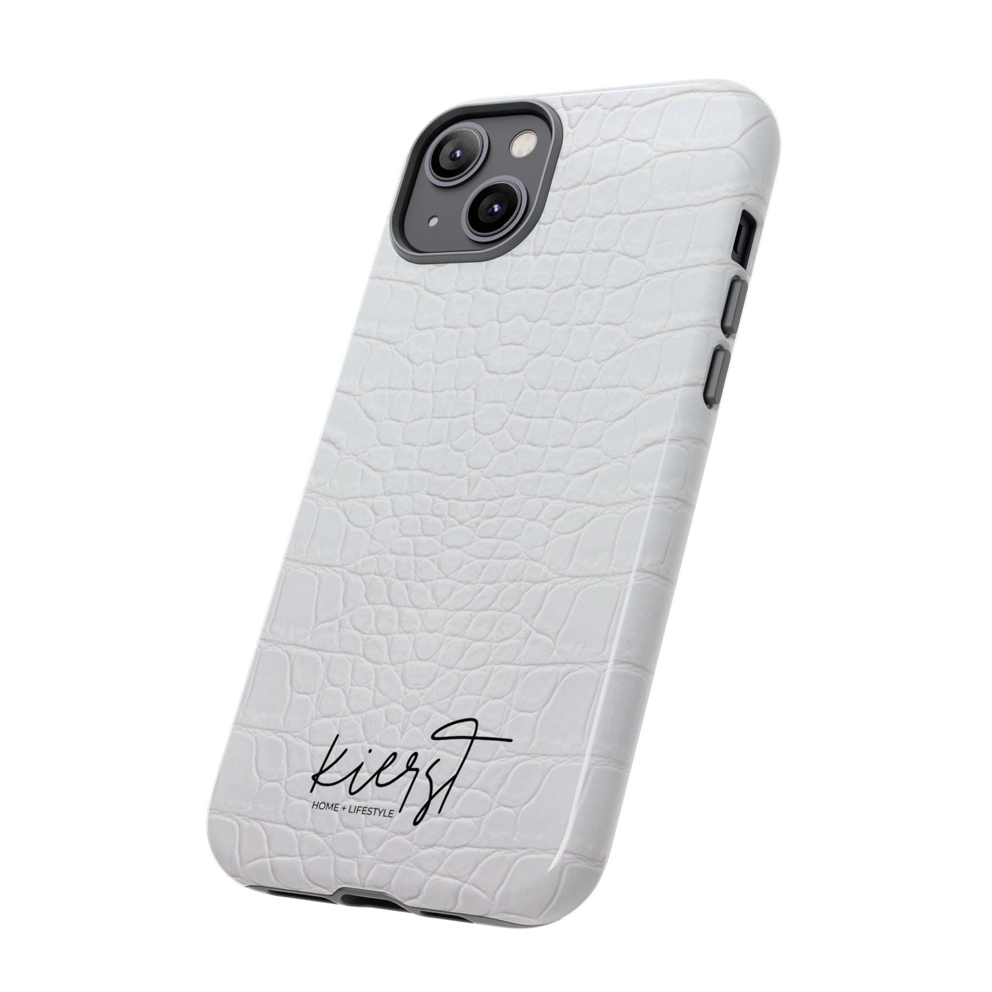 White Alligator iPhone Case | Minimal, Crisp, and Effortlessly Elevated