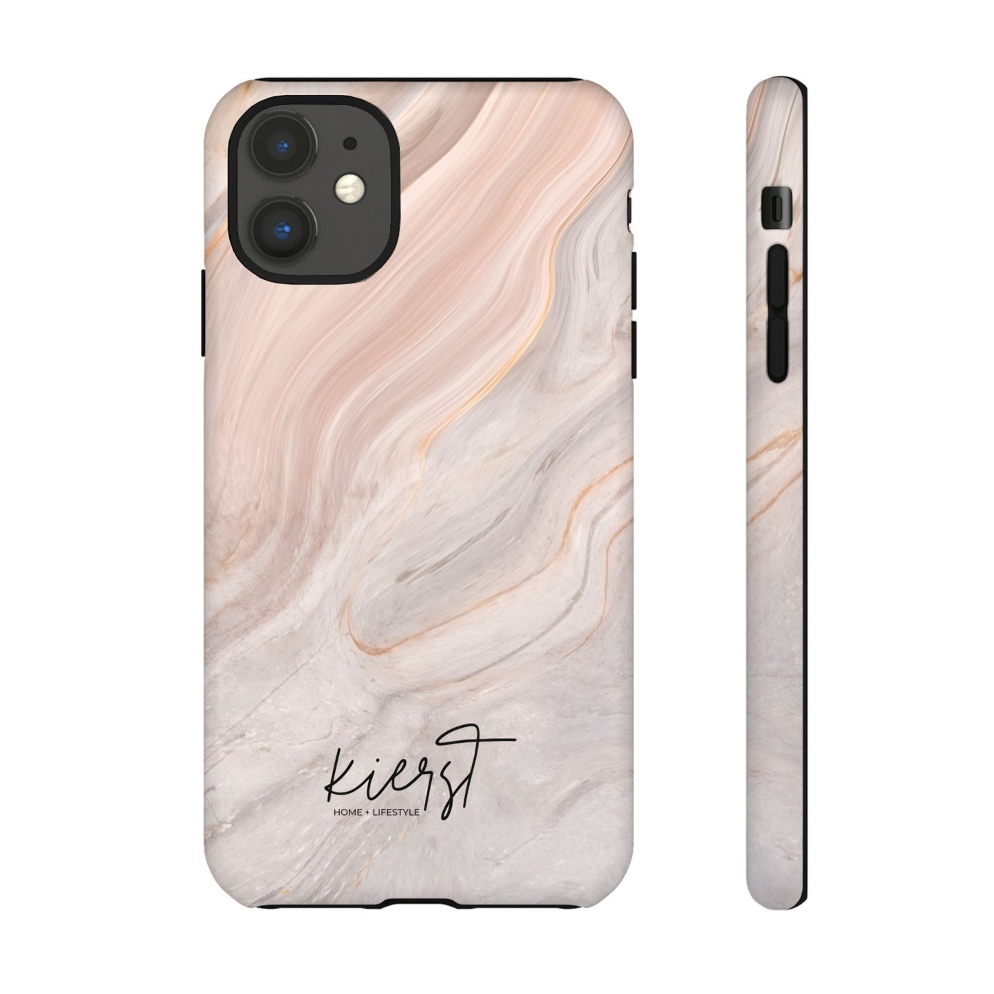 Blush Swirl Marble iPhone Case | Soft Curves, Strong Protection
