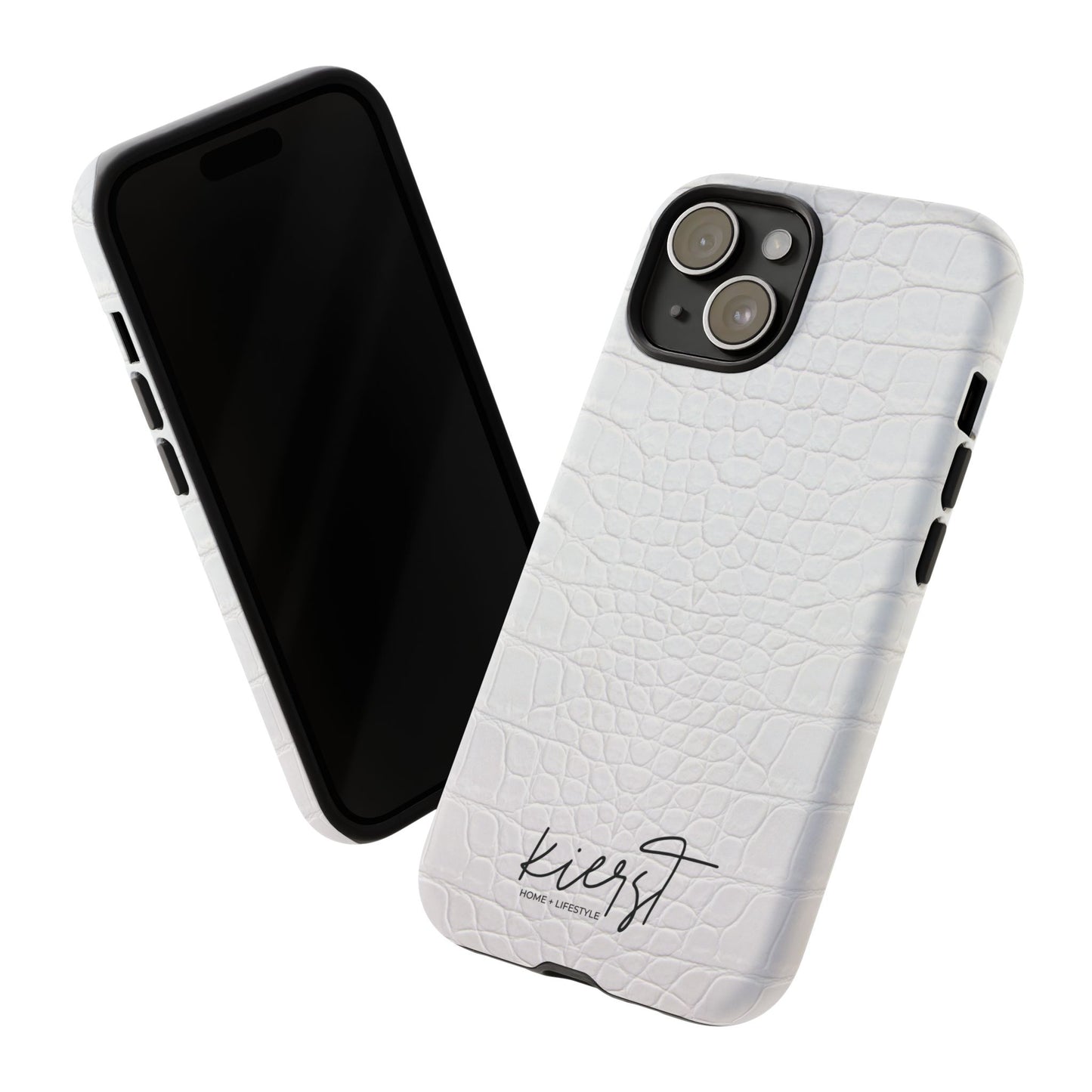 White Alligator iPhone Case | Minimal, Crisp, and Effortlessly Elevated