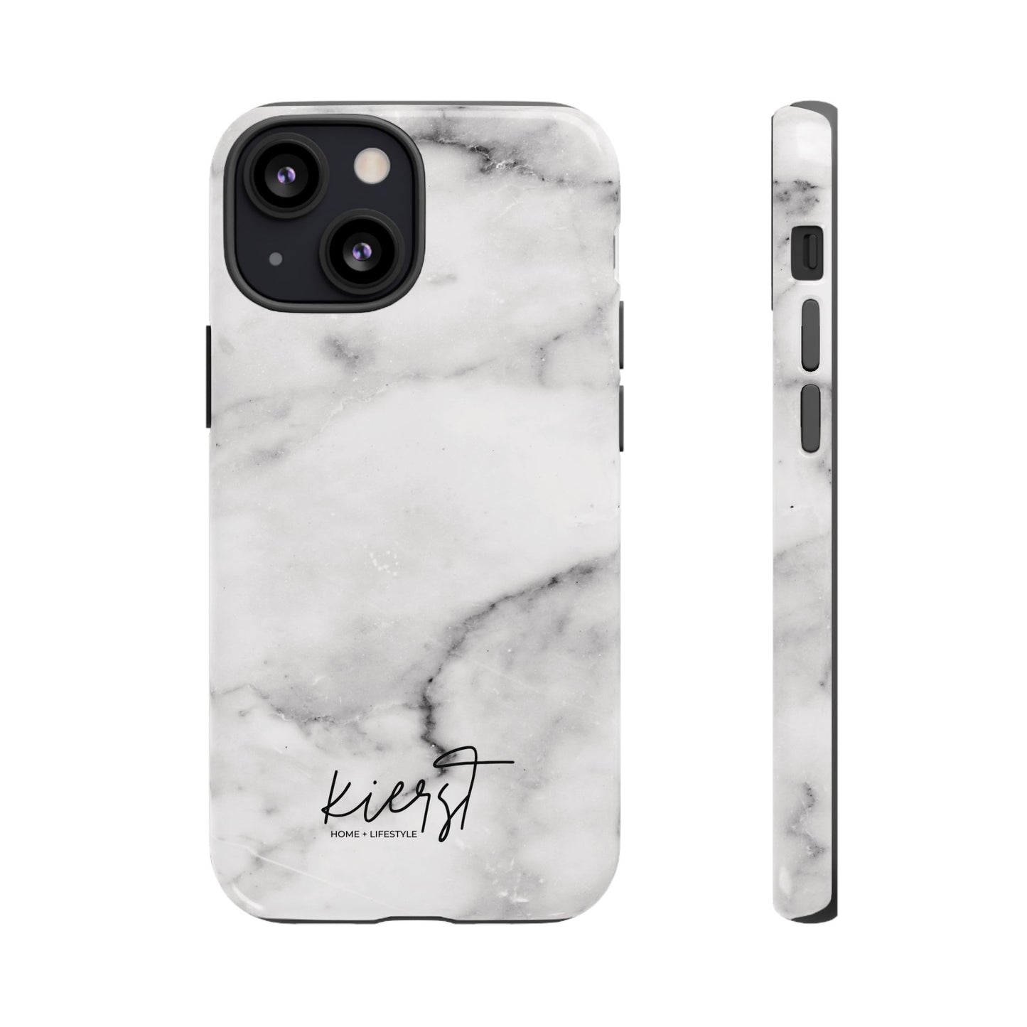Lived-In White and Grey Marble iPhone Case | Curated Calm, Captured in Marble