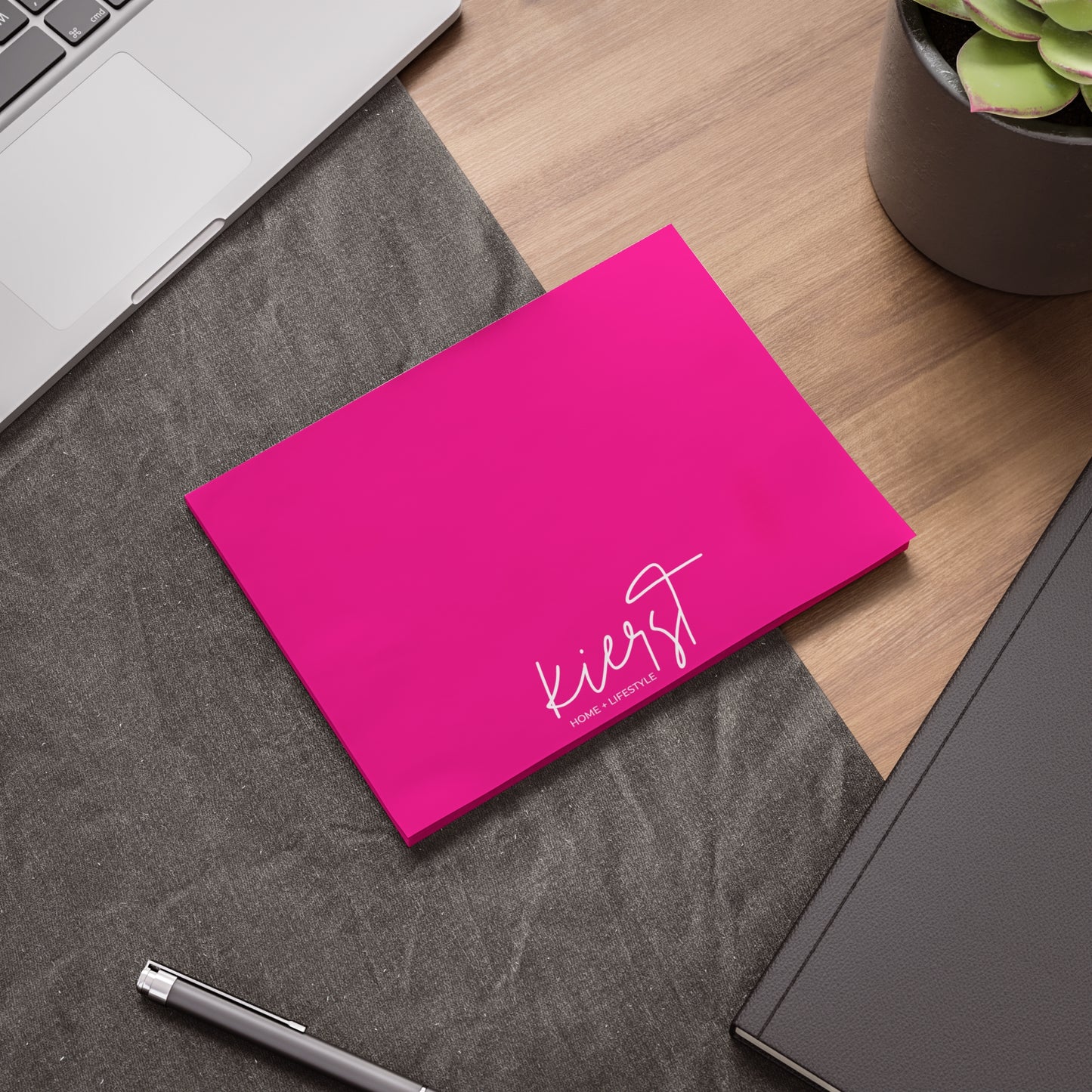 kierst Signature Hot Pink Post-it® Note Pad | Vibrant Sticky Notes for Bold Desks