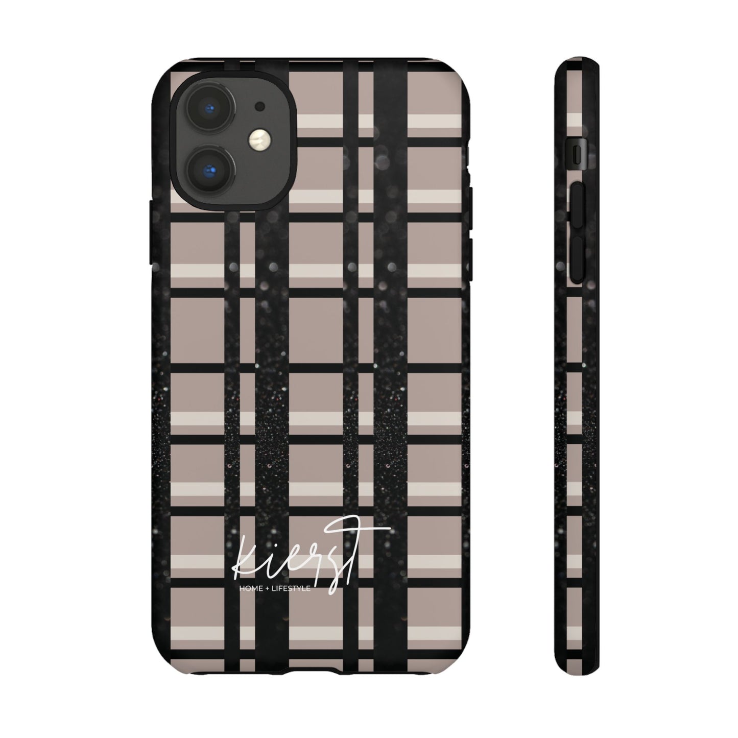 Elevated Neutrals Plaid iPhone Case | Classic Pattern, Modern Contrast