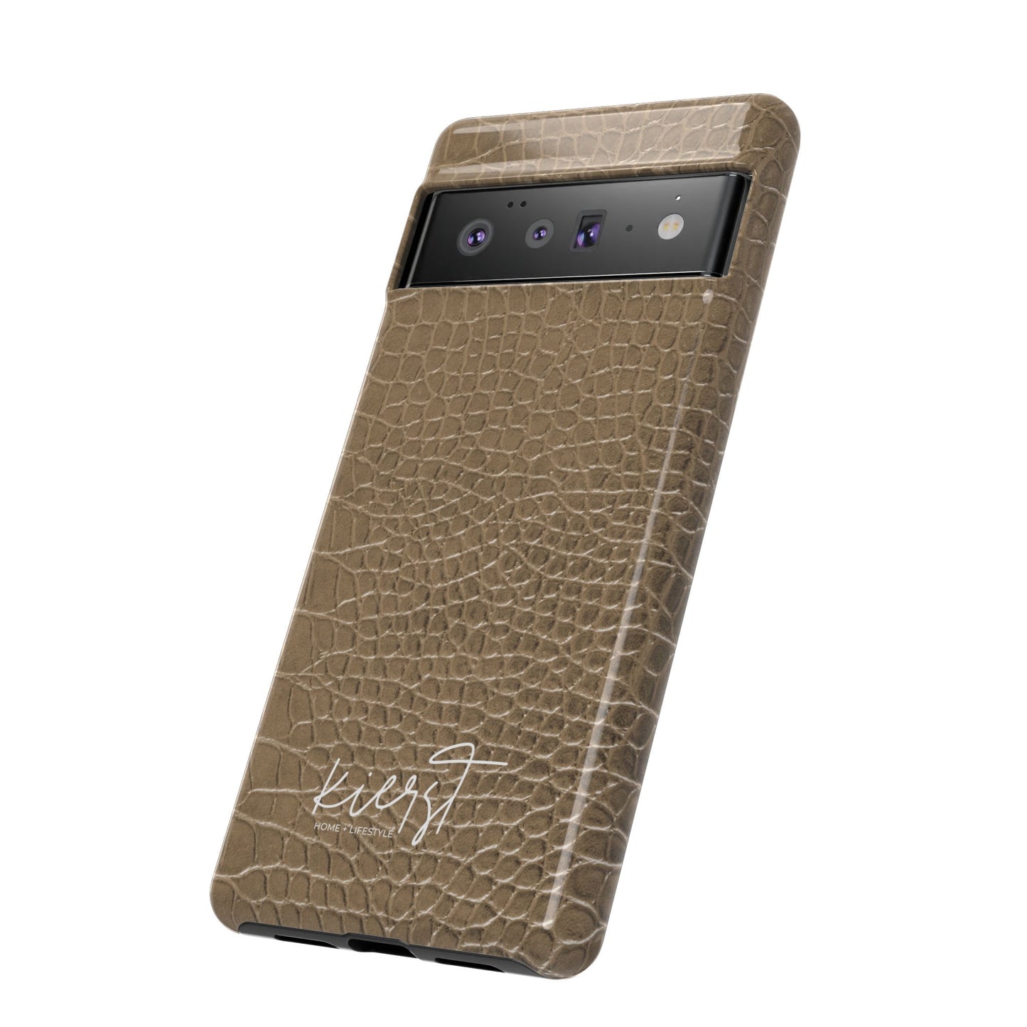 Tan Alligator Print Google Pixel Case | Warm Neutrals, Refined Style
