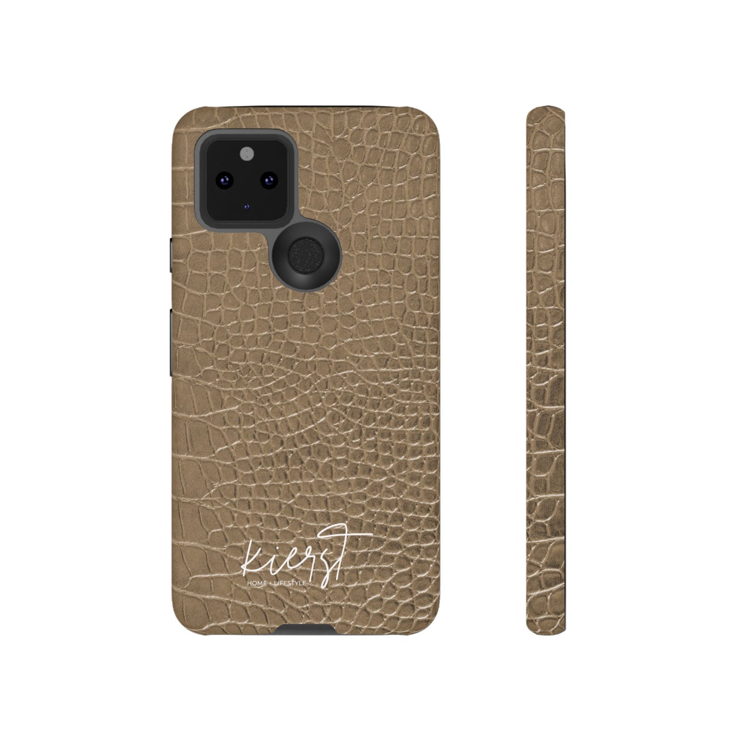 Tan Alligator Print Google Pixel Case | Warm Neutrals, Refined Style