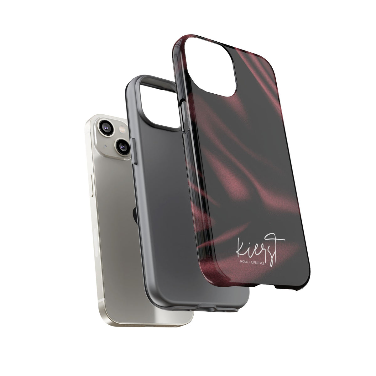 Signature Velvet Noir Silk Print iPhone Case