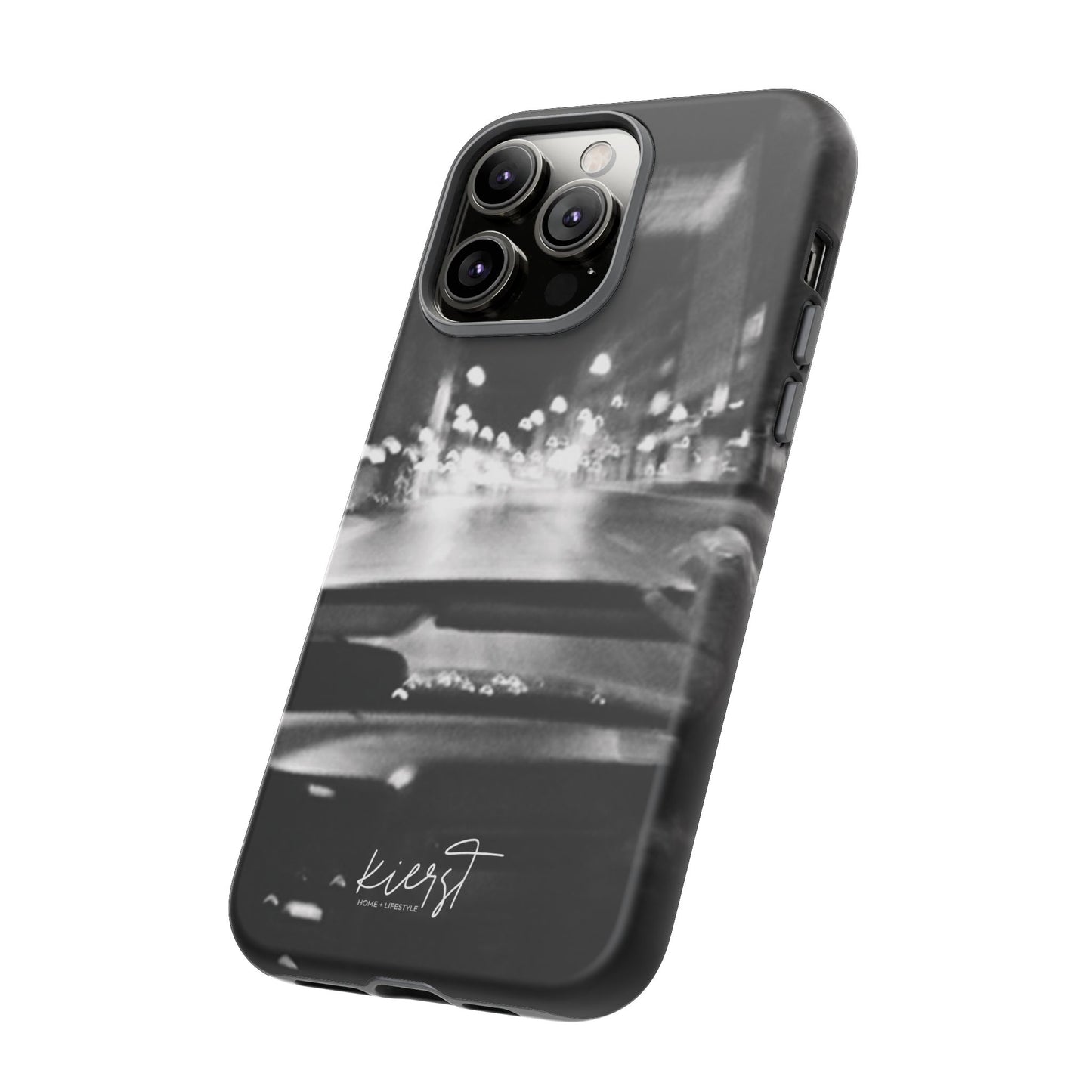 Faded Summer Nights iPhone Case | A Cinematic Blur of City Lights and Nostalgia