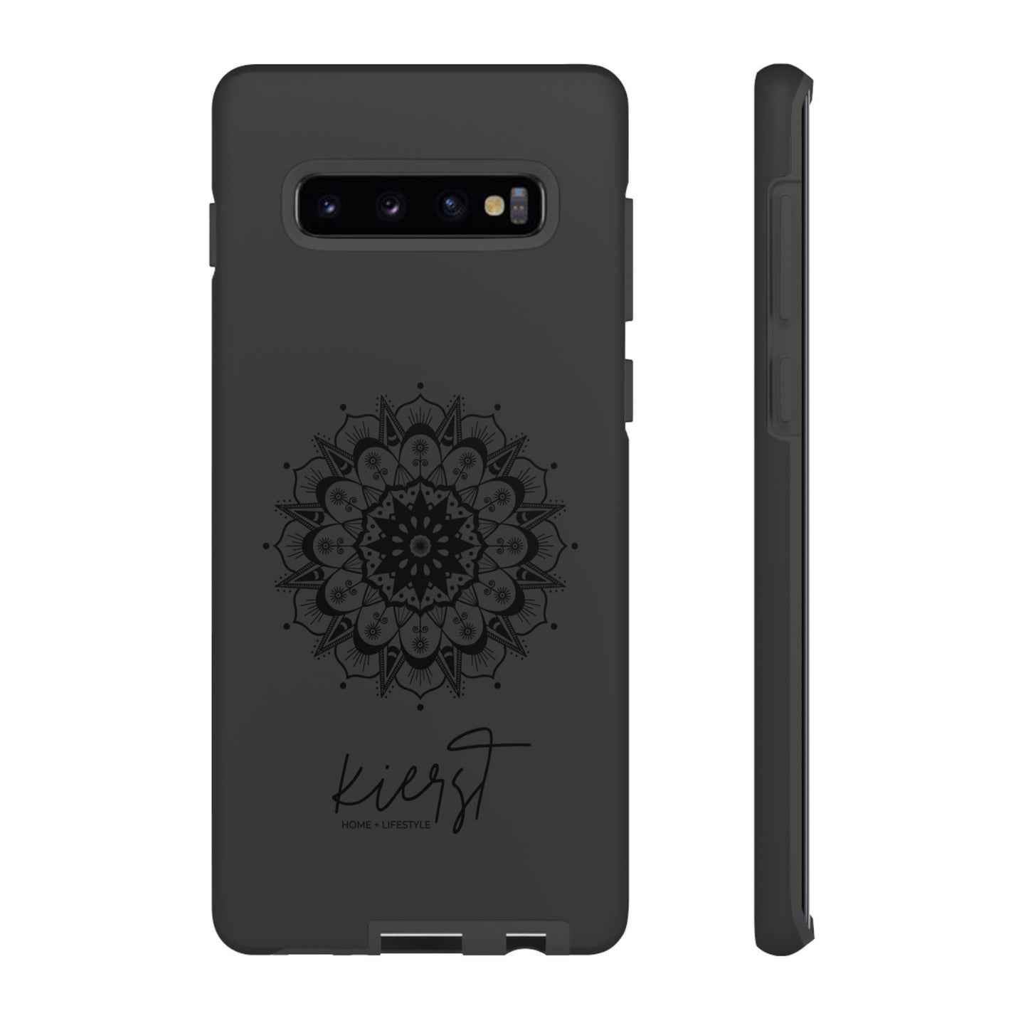 Black Mandala Samsung Galaxy Phone Case | Elevated Symmetry, Timeless Energy