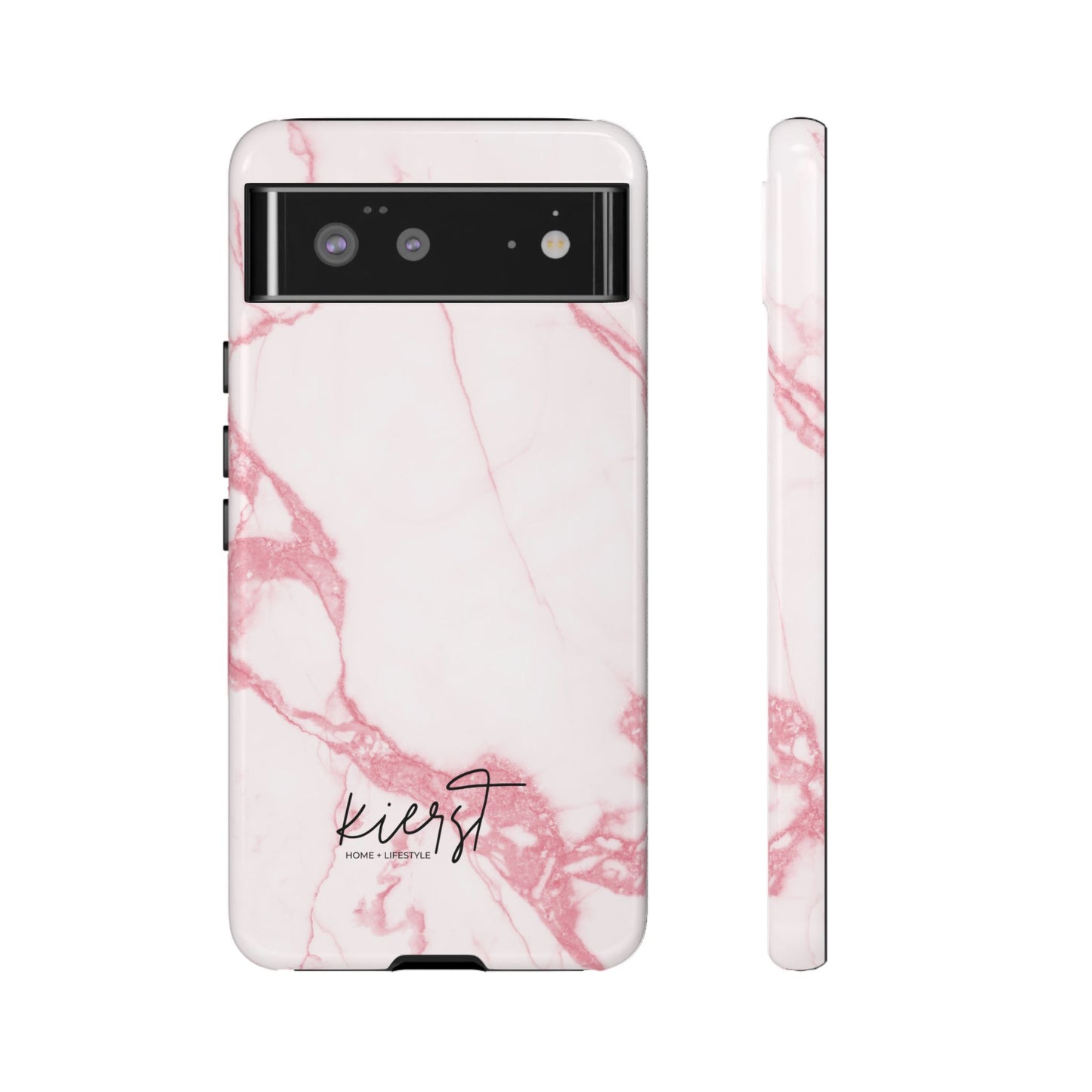 Pink & White Marble Google Pixel Case | Soft Polish, Everyday Protection