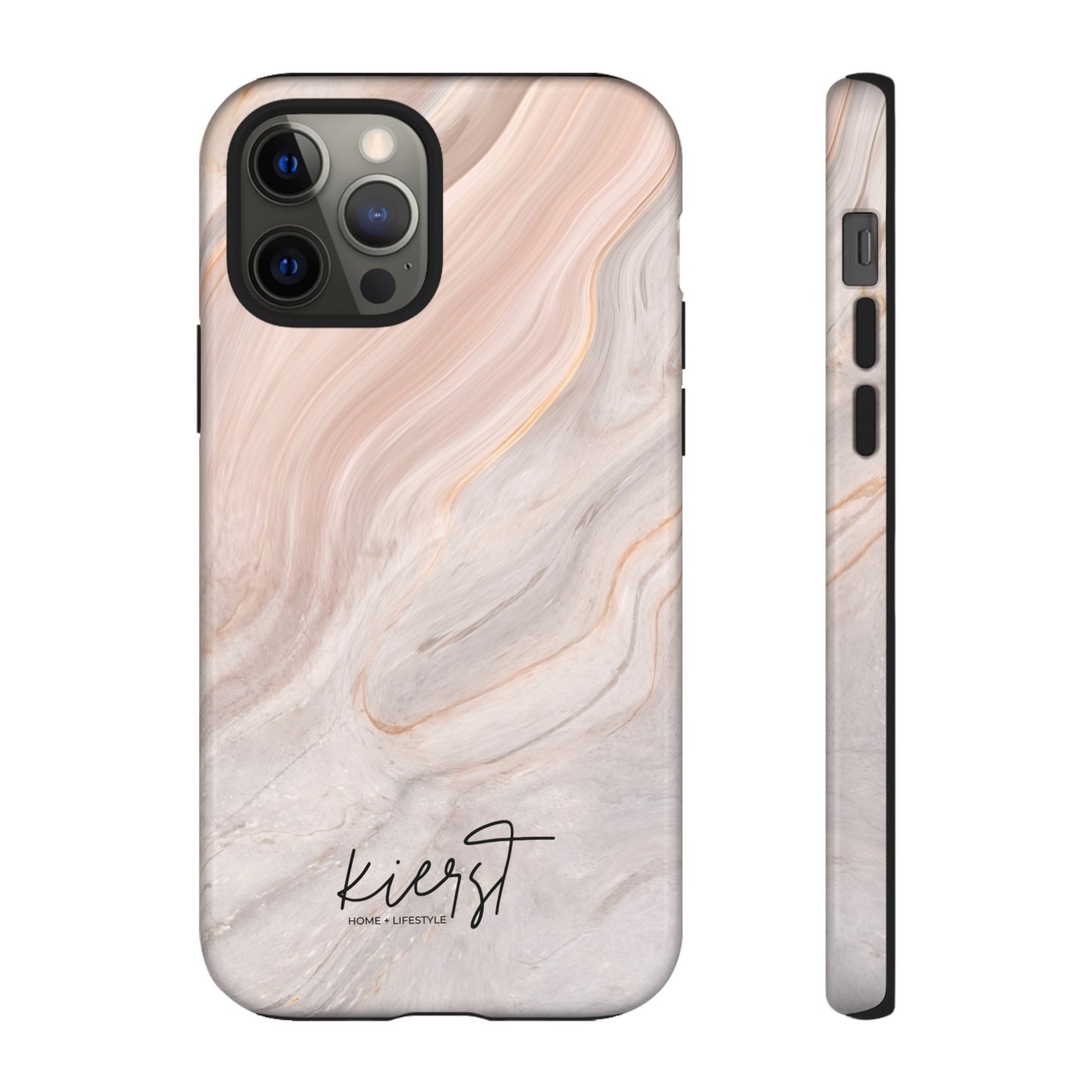 Blush Swirl Marble iPhone Case | Soft Curves, Strong Protection