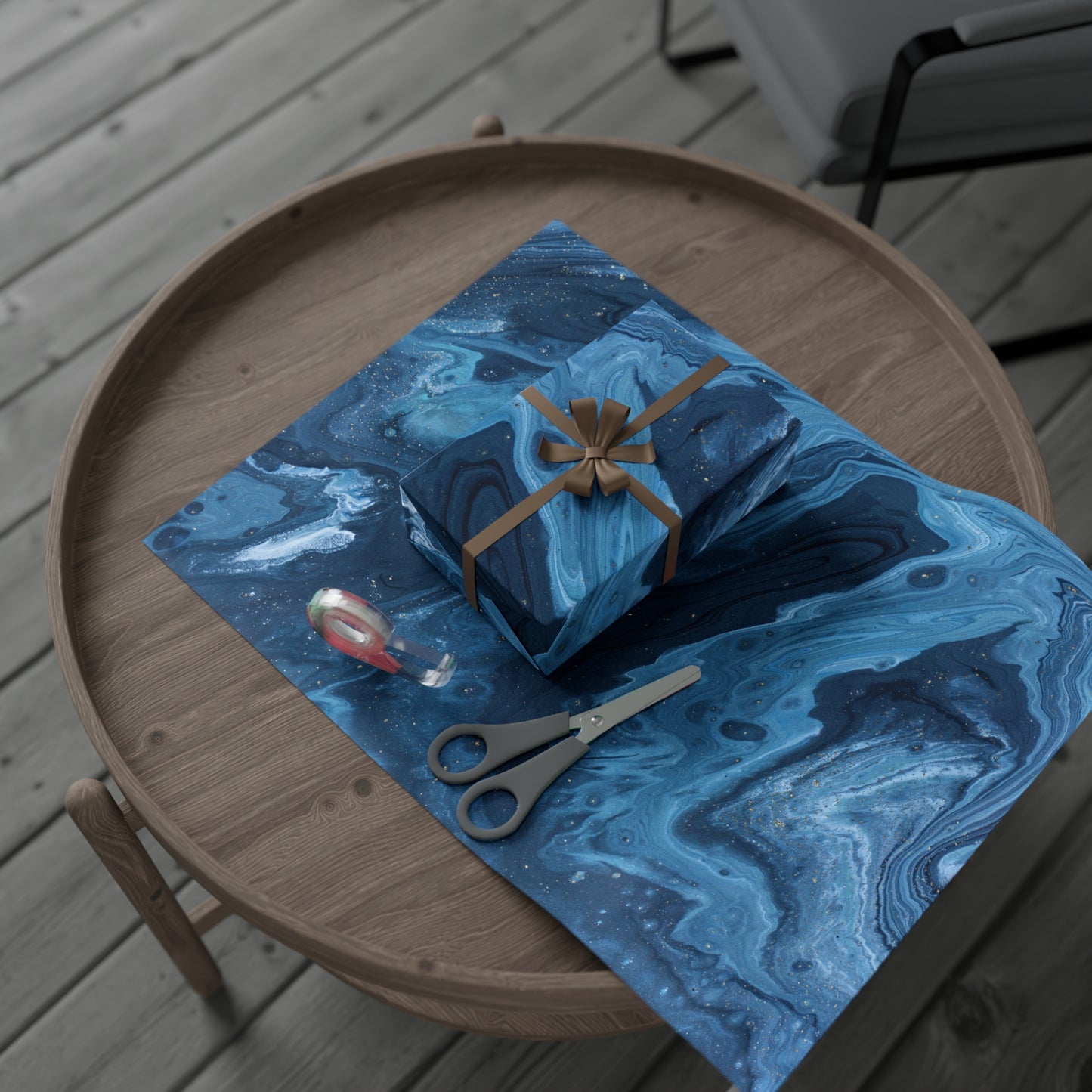 Blue Marble Gift Wrapping Paper