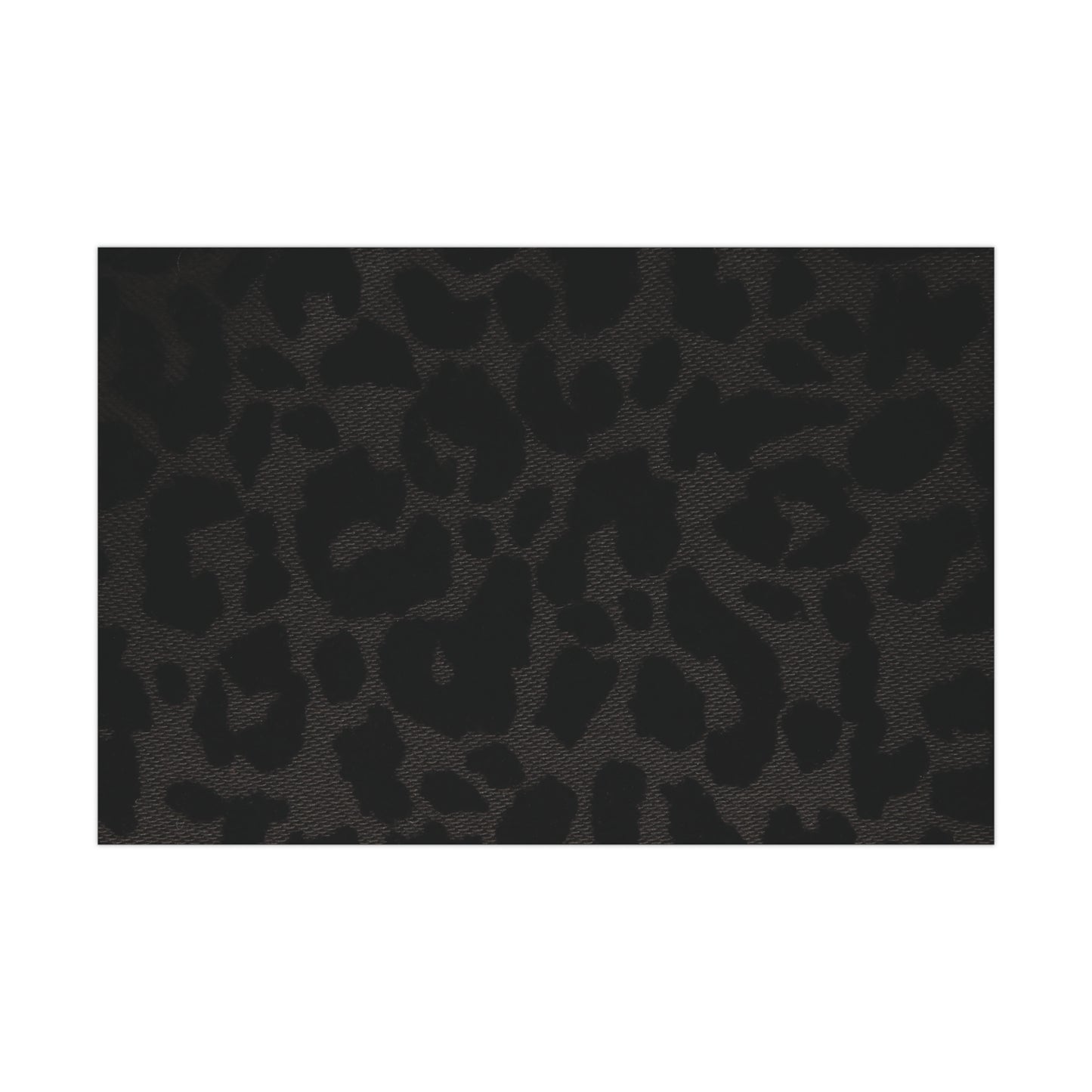 Black Leopard Gift Wrapping Paper