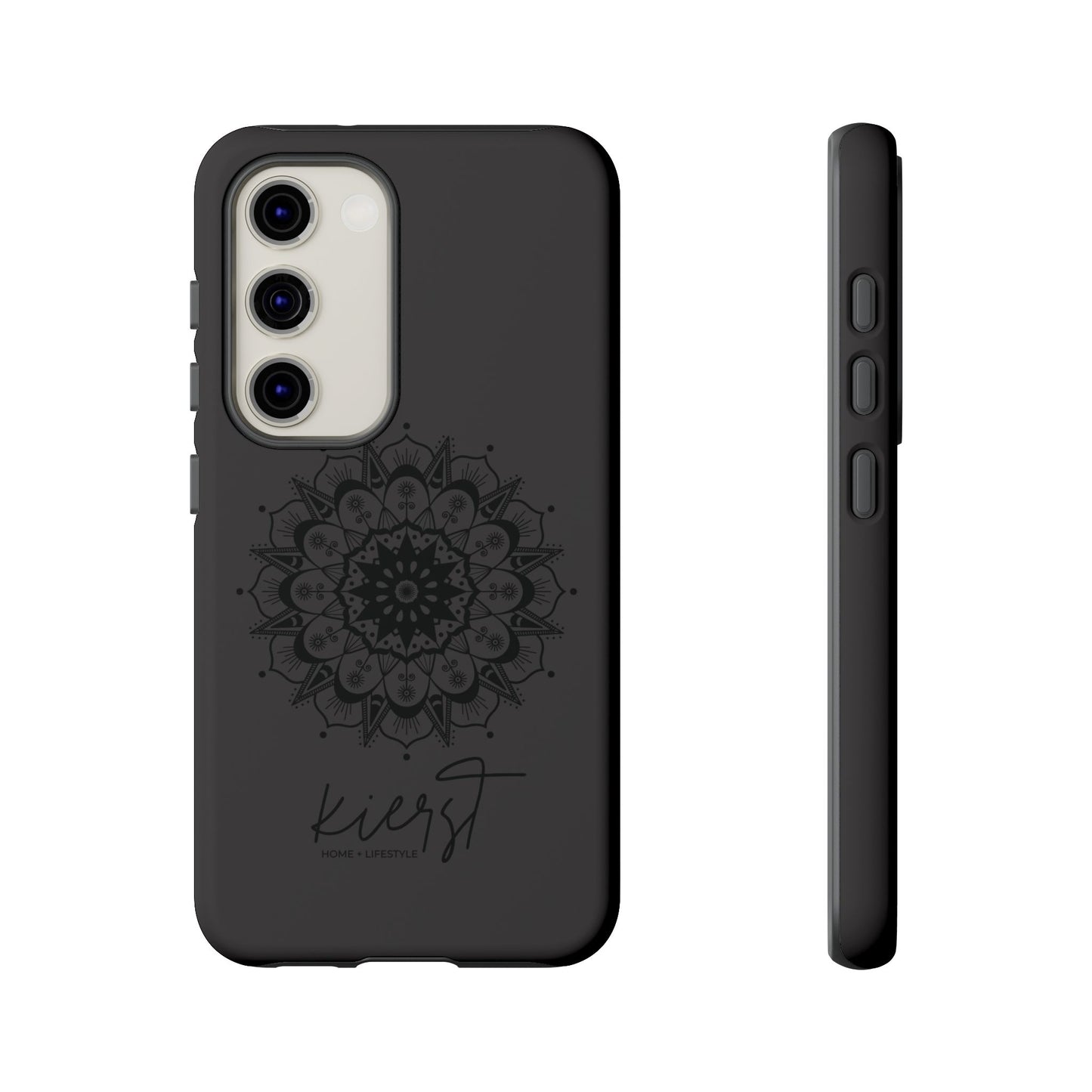 Black Mandala Samsung Galaxy Phone Case | Elevated Symmetry, Timeless Energy