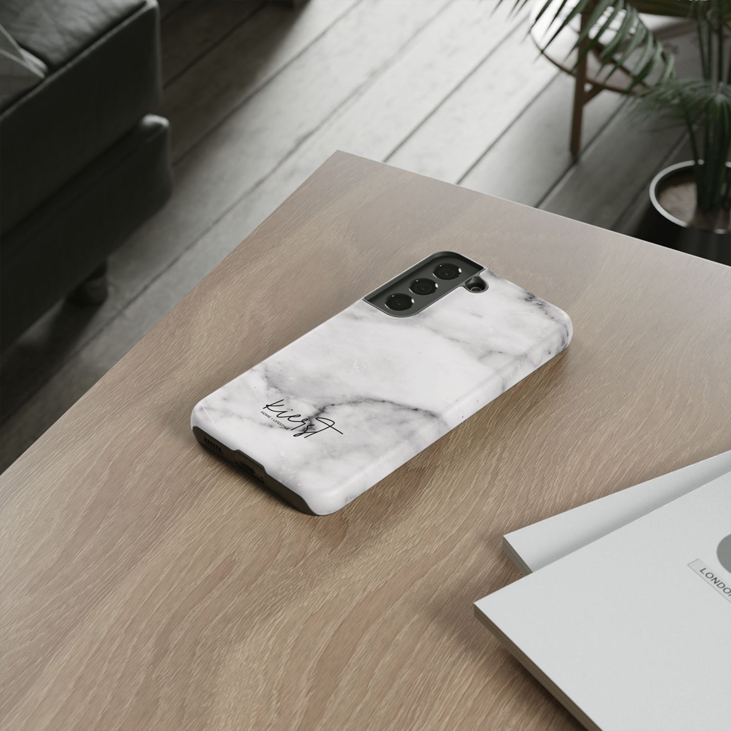 Lived-In White and Grey Marble Samsung Galaxy Case | Soft Strength, Redefined