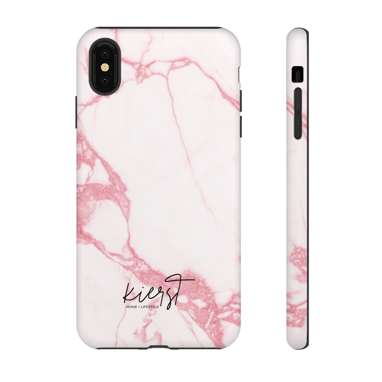 Pink & White Marble iPhone Case | Classic Elegance, Feminine Twist