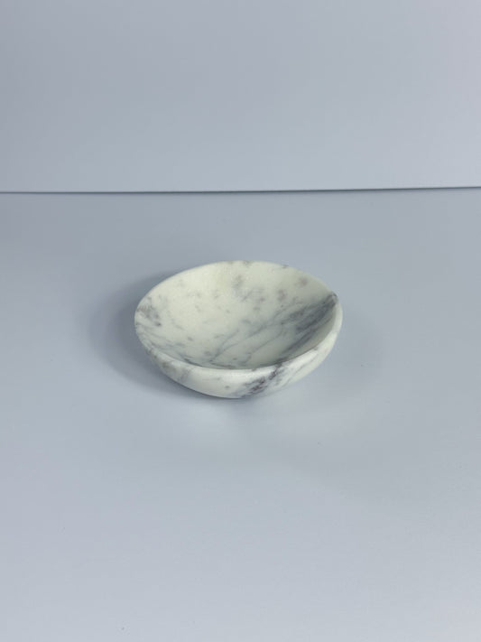 White and Grey Marble Trinket Dishes