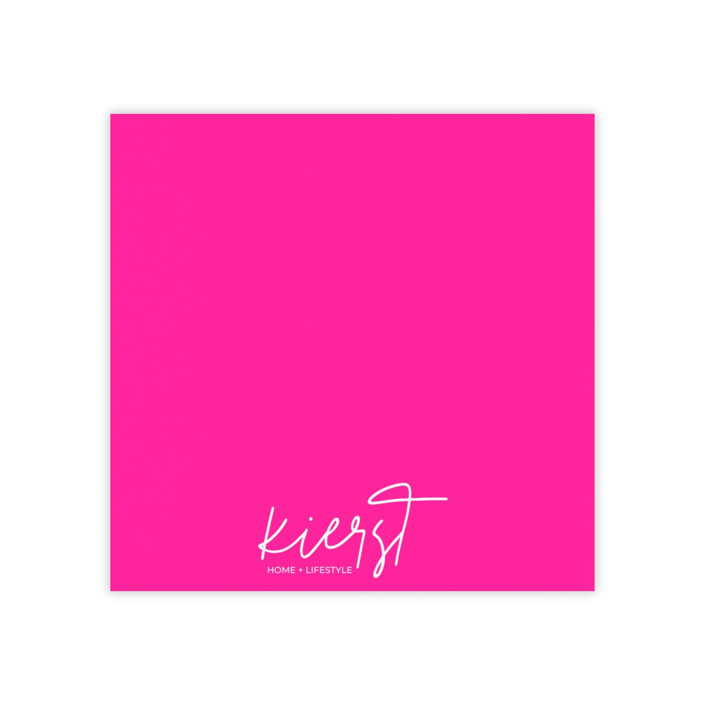 kierst Signature Hot Pink Post-it® Note Pad | Vibrant Sticky Notes for Bold Desks
