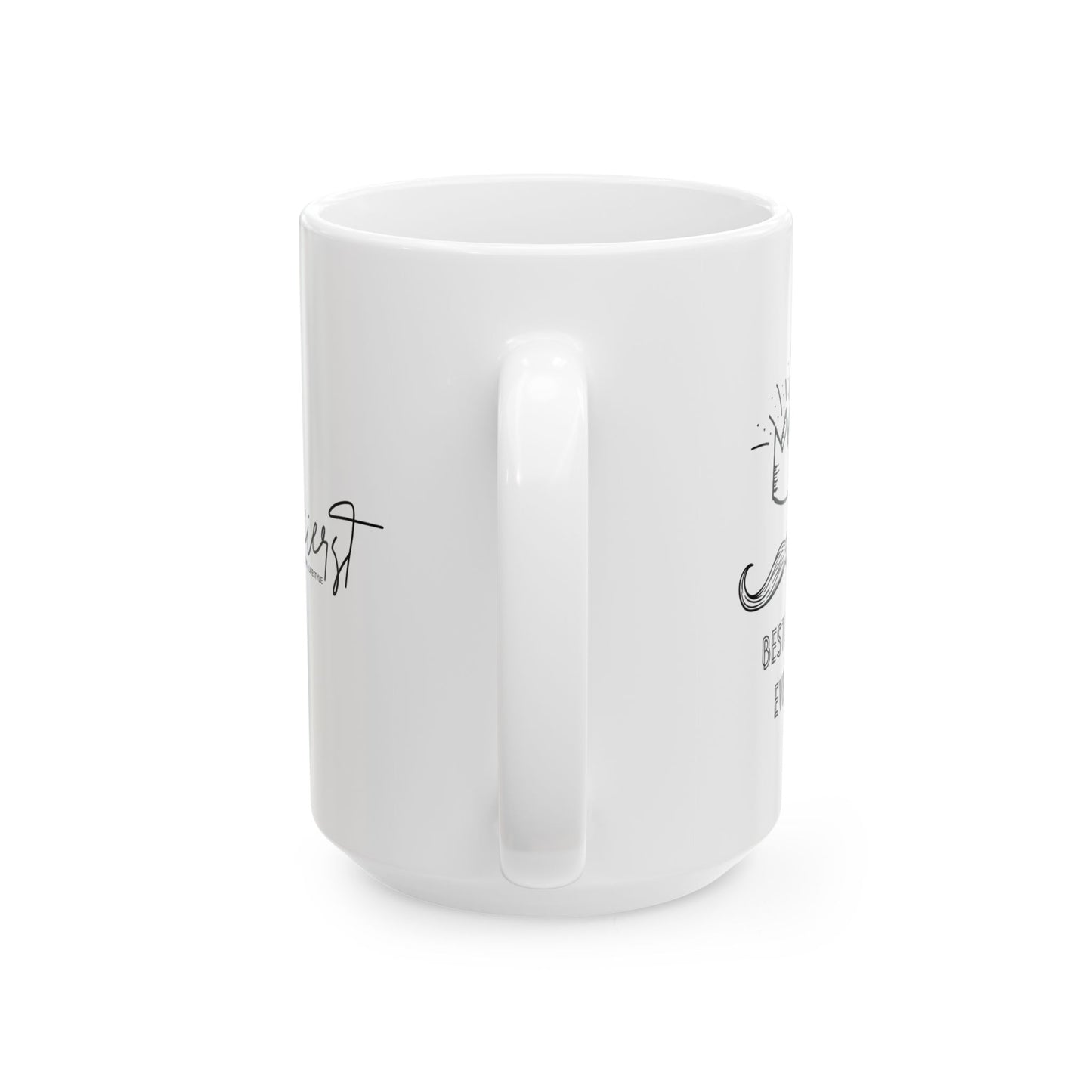 Best Dad Ever Mug – Crown + Mustache Design