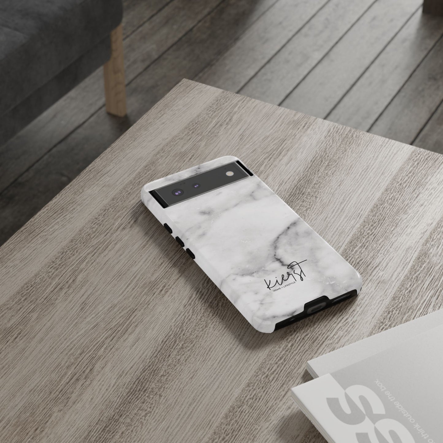 Lived-In White and Grey Marble Google Pixel Case | Elevated Essentials For Everyday