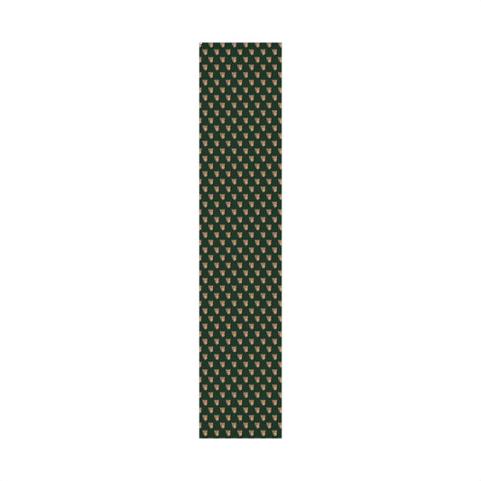 Leopard Head on Signature Midnight Pine Wrapping Paper