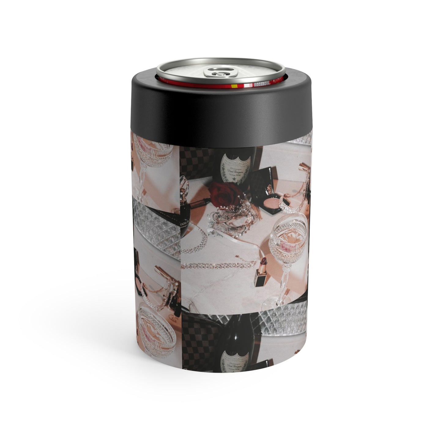 Just A Girl Vintage Vibes Can Holder – Retro Vanity Print