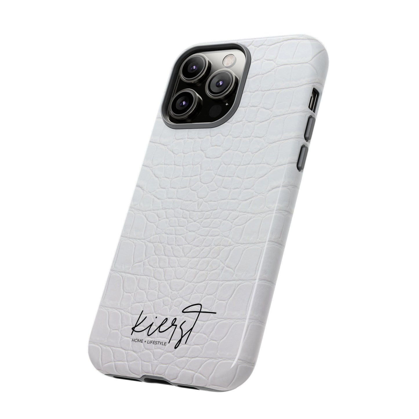 White Alligator iPhone Case | Minimal, Crisp, and Effortlessly Elevated