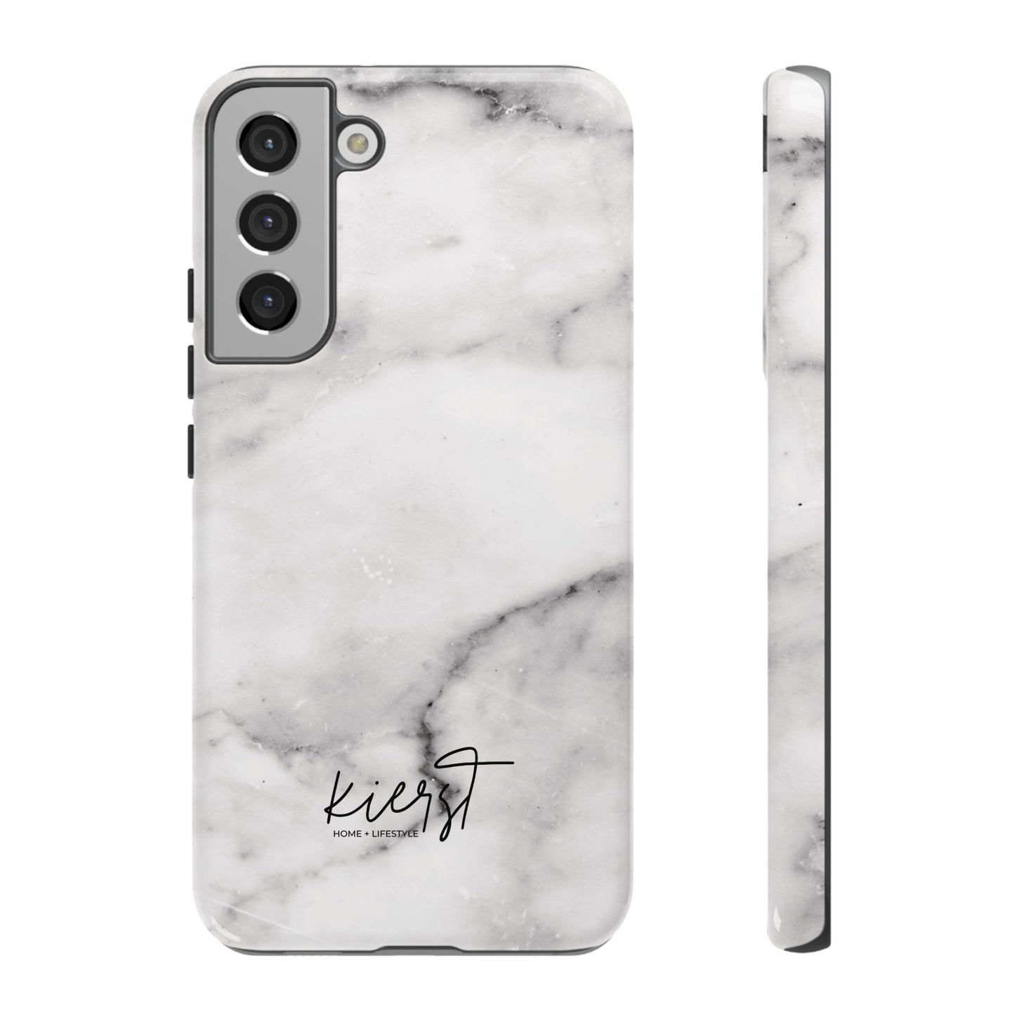 Lived-In White and Grey Marble Samsung Galaxy Case | Soft Strength, Redefined
