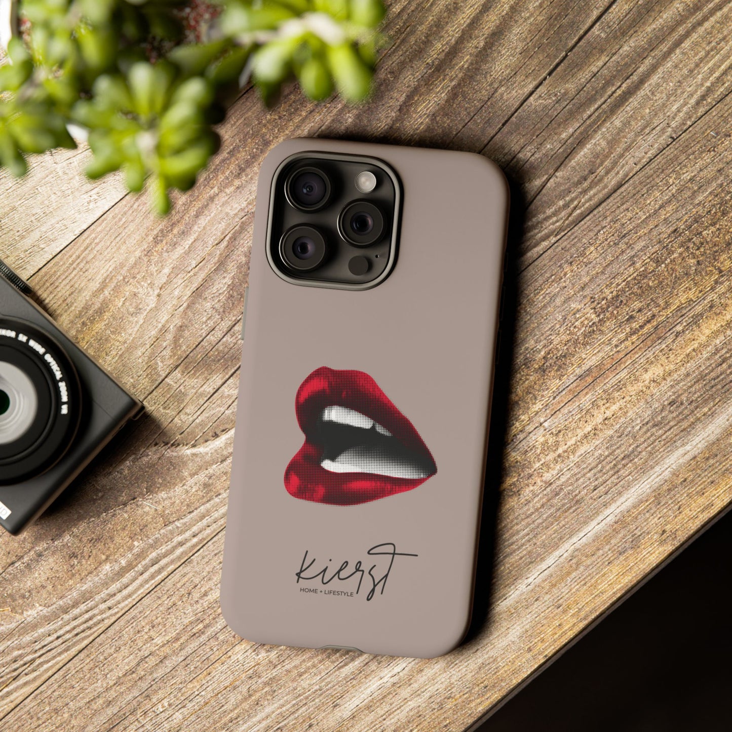 Retro Red Lips iPhone Case | Pop Art Meets Polished