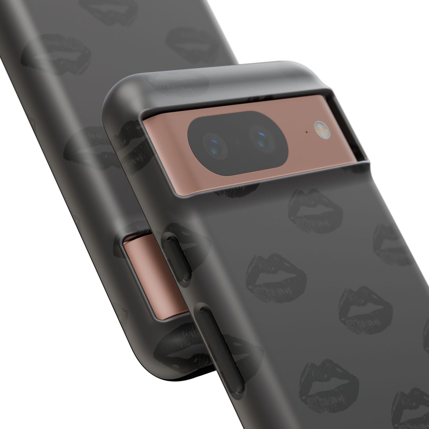 Black Lips Google Pixel Phone Case | Monochrome Meets Mood