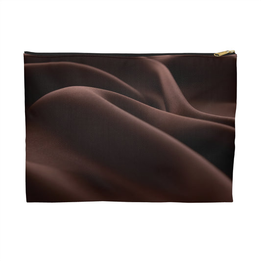 Chocolate Silk Print Accessory Pouch | Elevated Everyday