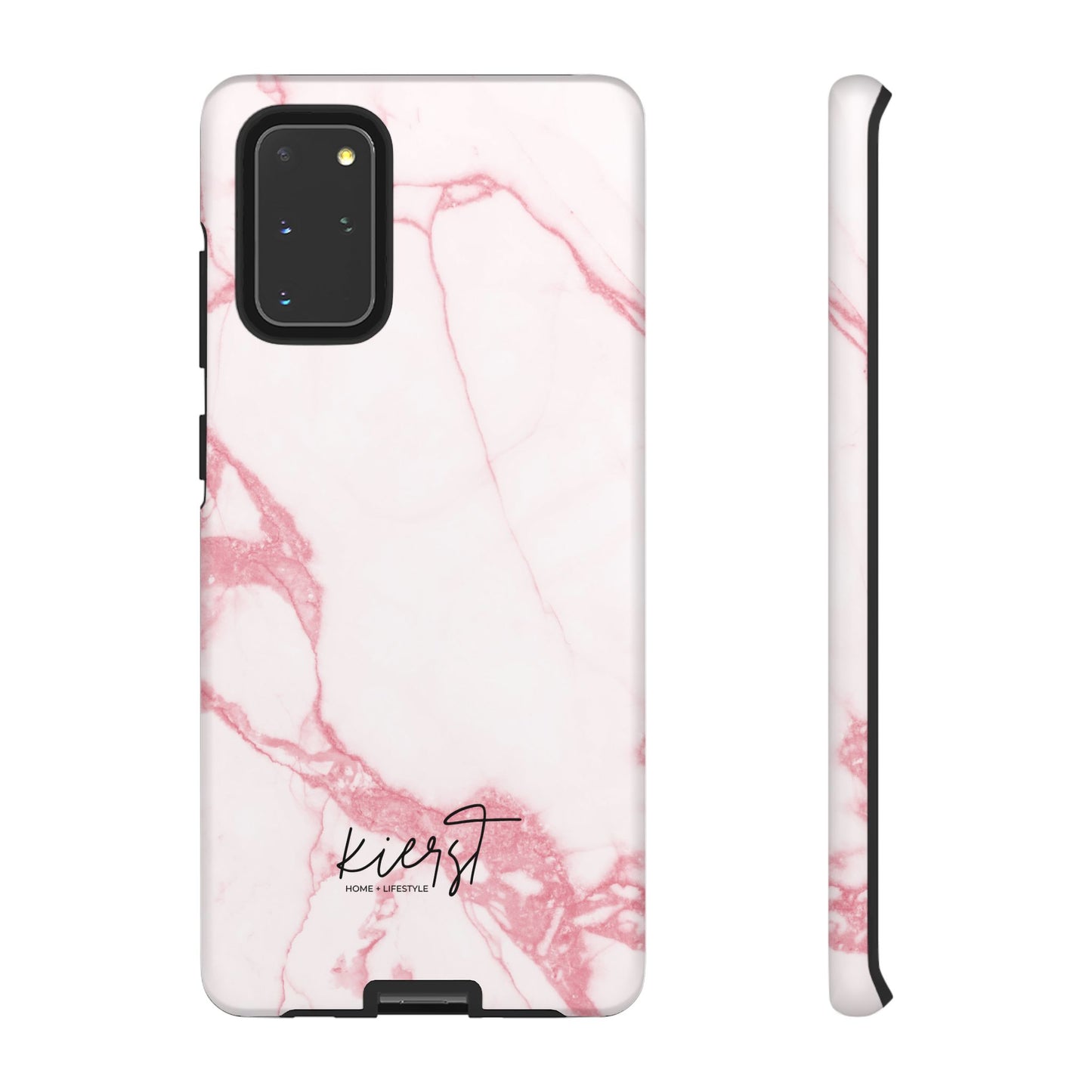 Pink & White Marble Samsung Galaxy Phone Case | Feminine, Polished, and Quietly Bold